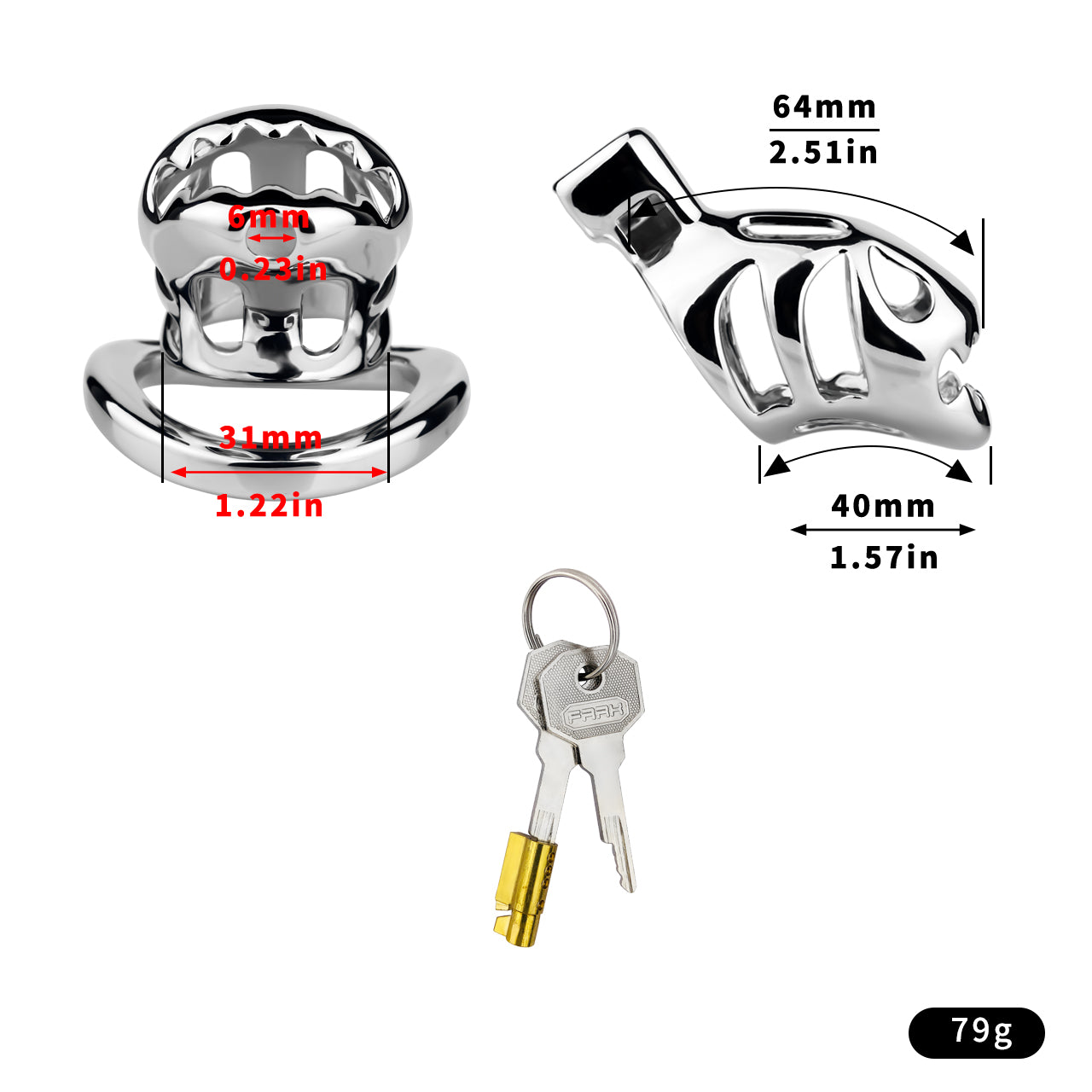 Predator Chastity Lock - 11