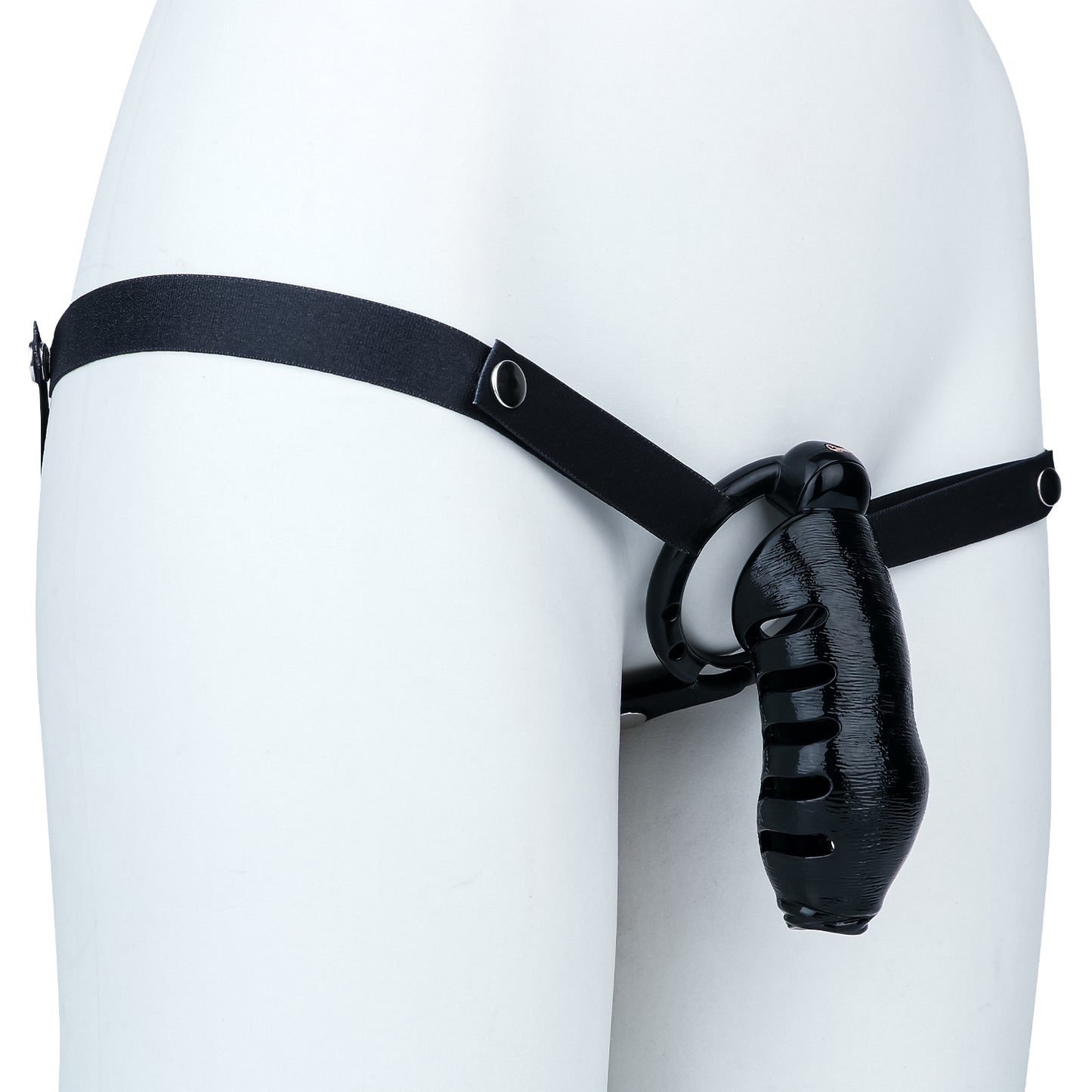Premium Resin Cock Cage with 4 Interchangeable Rings
