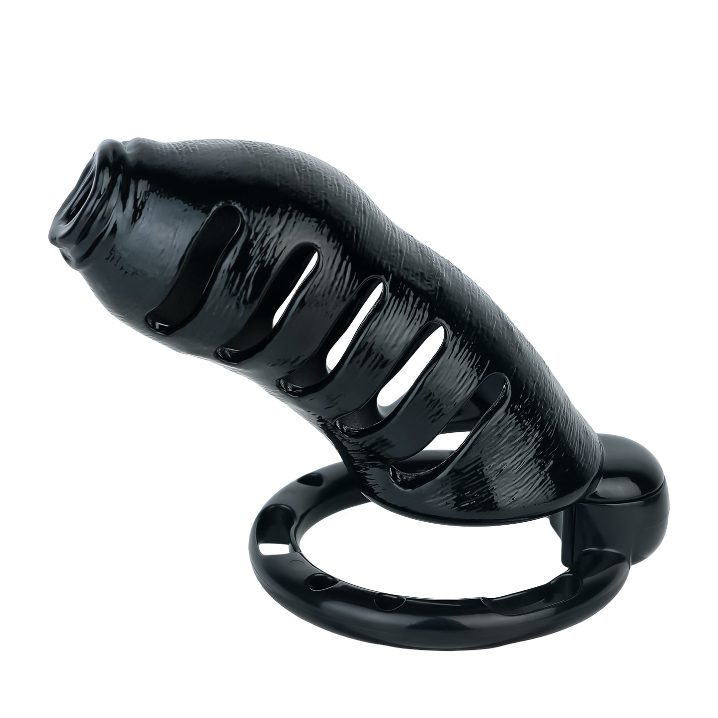 Premium Resin Cock Cage with 4 Interchangeable Rings