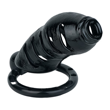 Premium Resin Cock Cage with 4 Interchangeable Rings