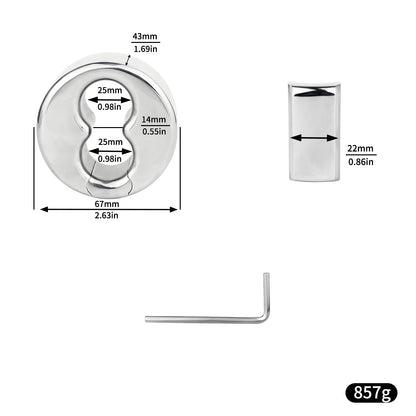 Premium Scrotal Stretcher Weighted Ball Ring