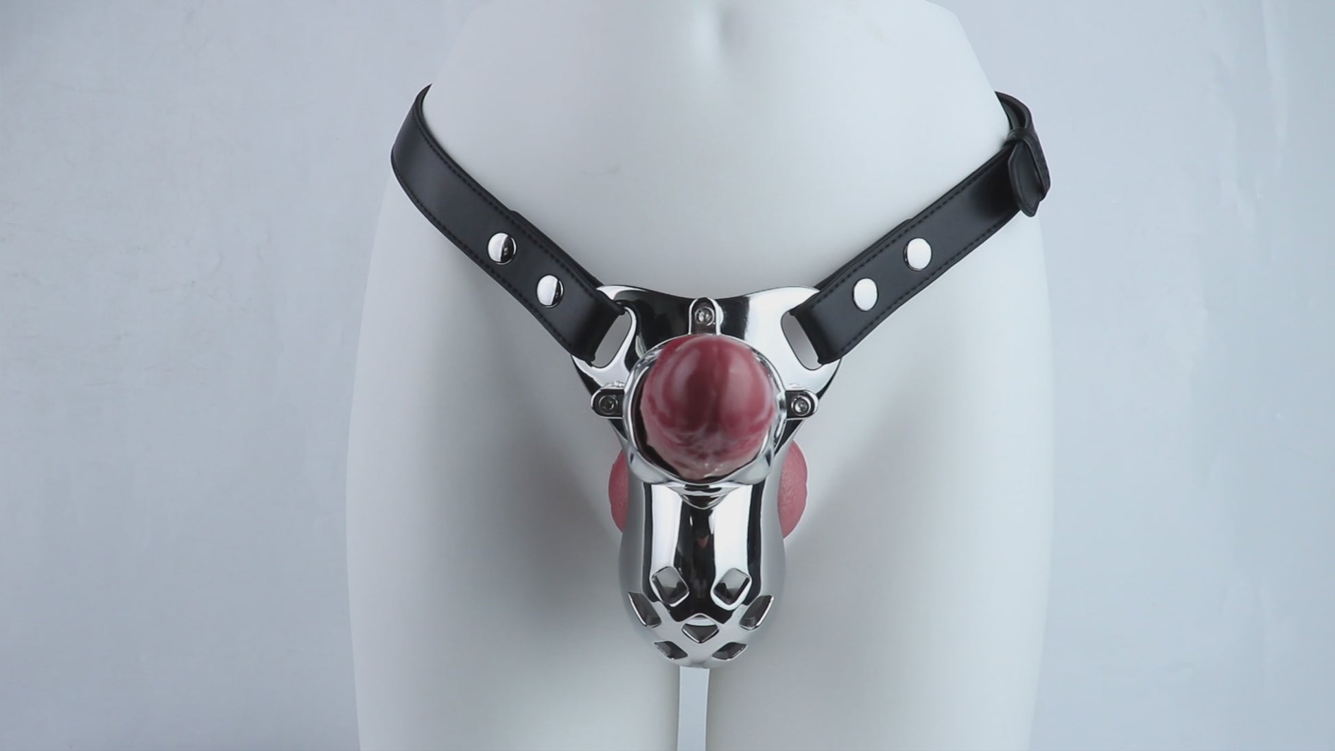 Steel Chastity Belt Bondage - video