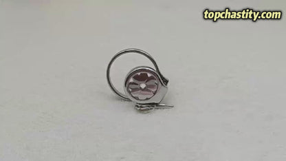 Stainless Thickened Petal Flat Chastity Cage