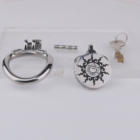 Flat Lotus Chastity Cage -7