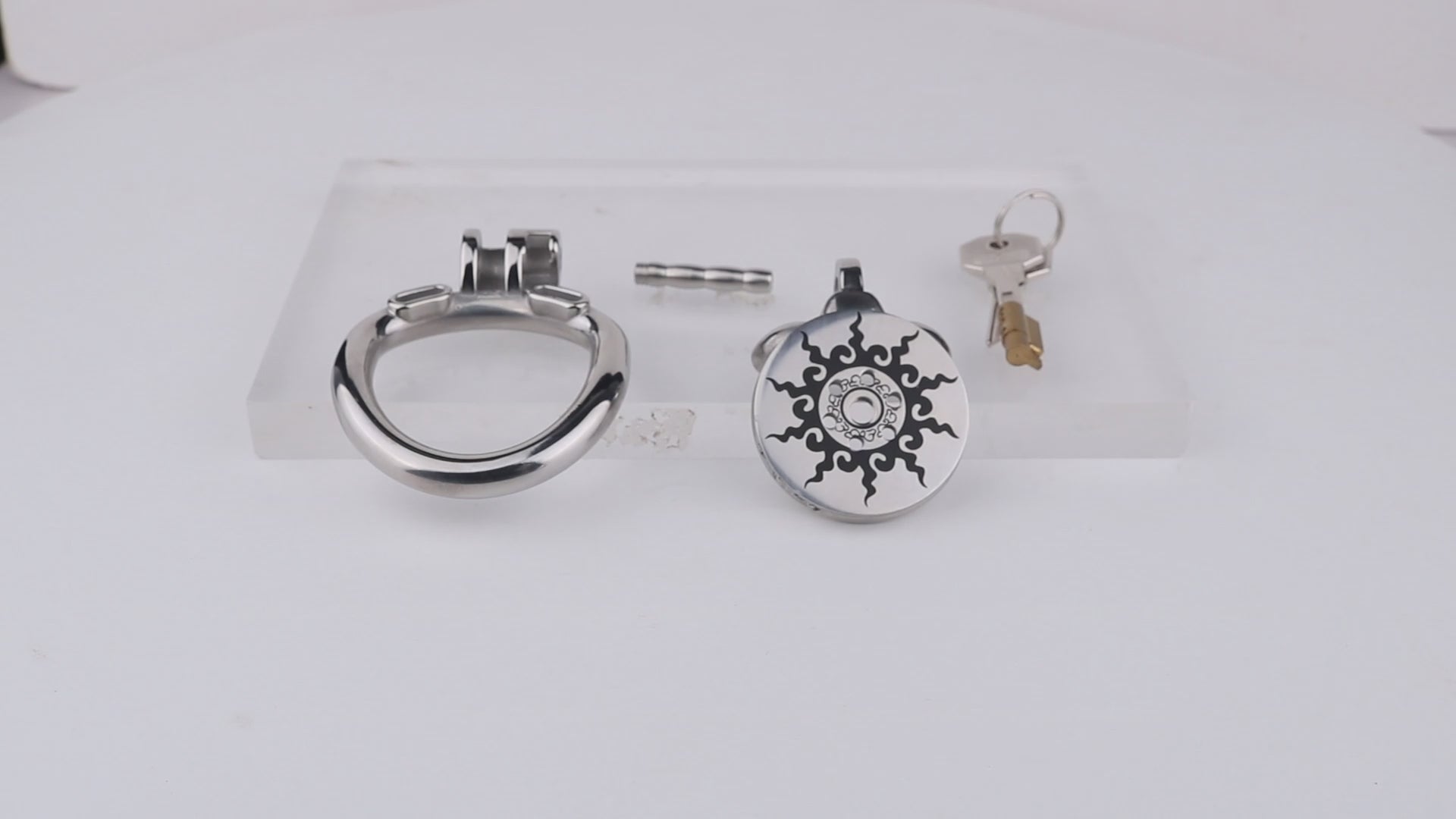 Flat Lotus Chastity Cage -7