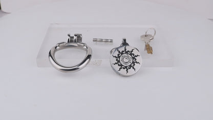 Flat Lotus Chastity Cage -7