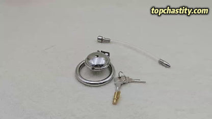 Small Chastity Cage With Catheter