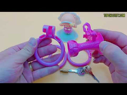Inverted Morning Glory Chastity Cage
