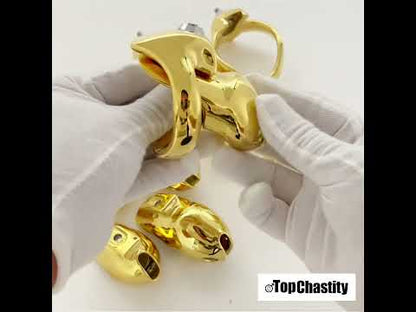 Golden V5 Chastity Cage