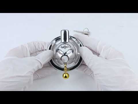 Cloud Bell Metal Chastity Cage assembly and optional belt product video