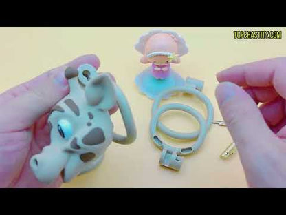 3D Giraffe Head Chastity Cage
