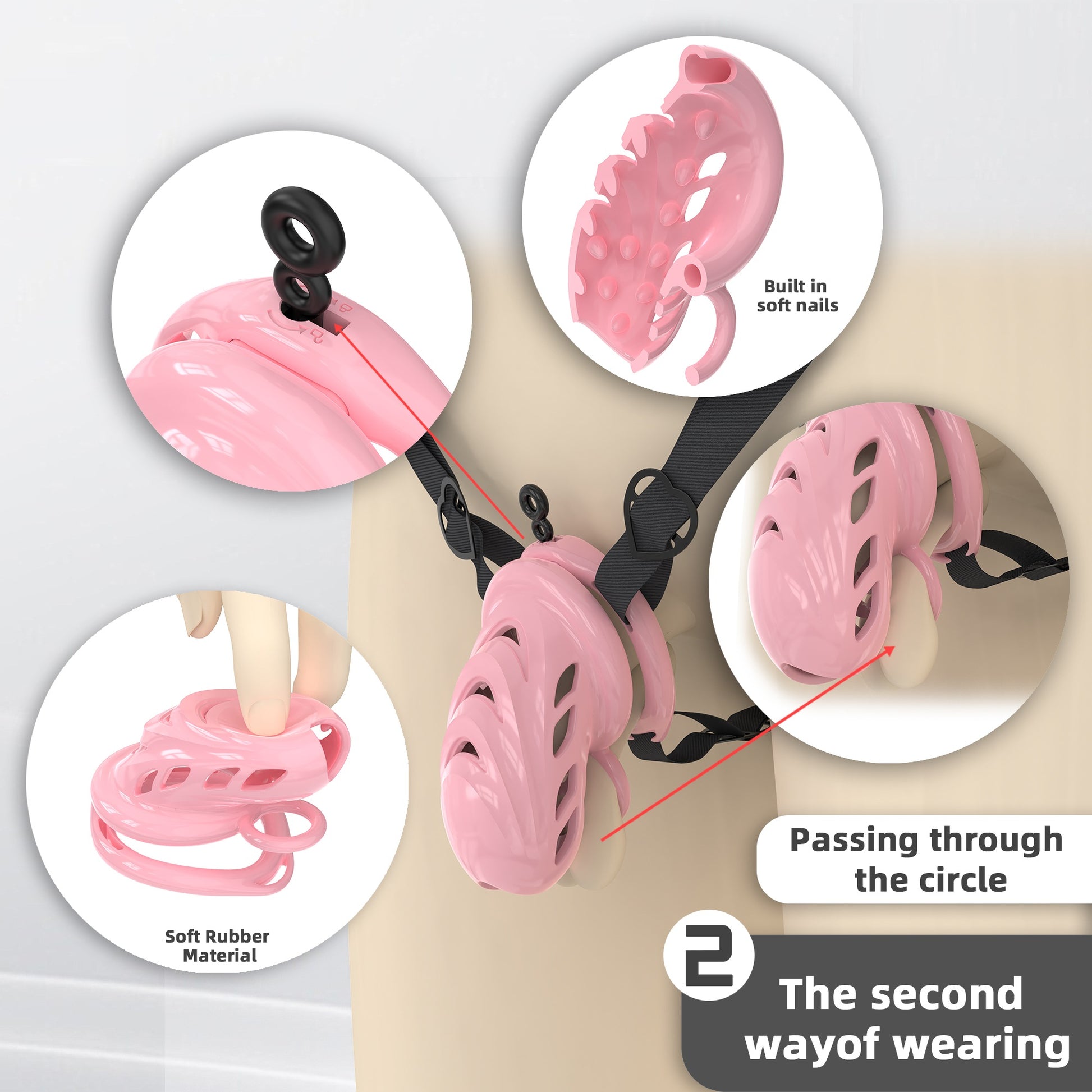 Prickly Soft Silicone Cock Cage 15