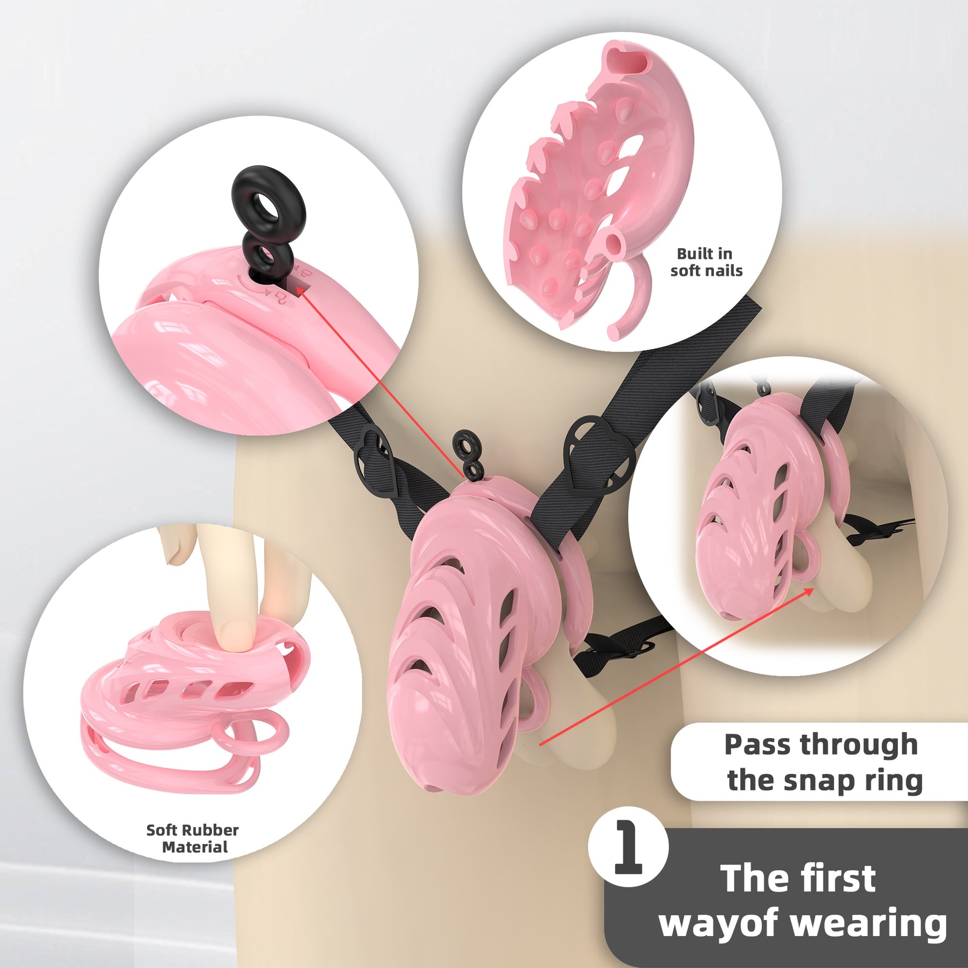 Prickly Soft Silicone Cock Cage 14