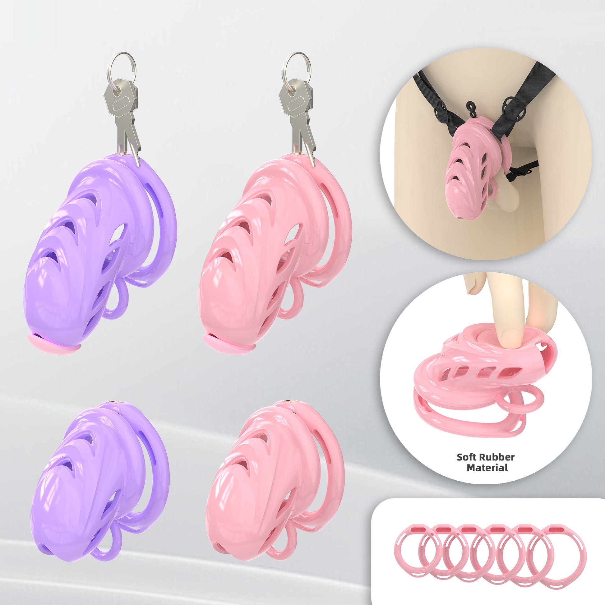 Prickly Soft Silicone Cock Cage 13