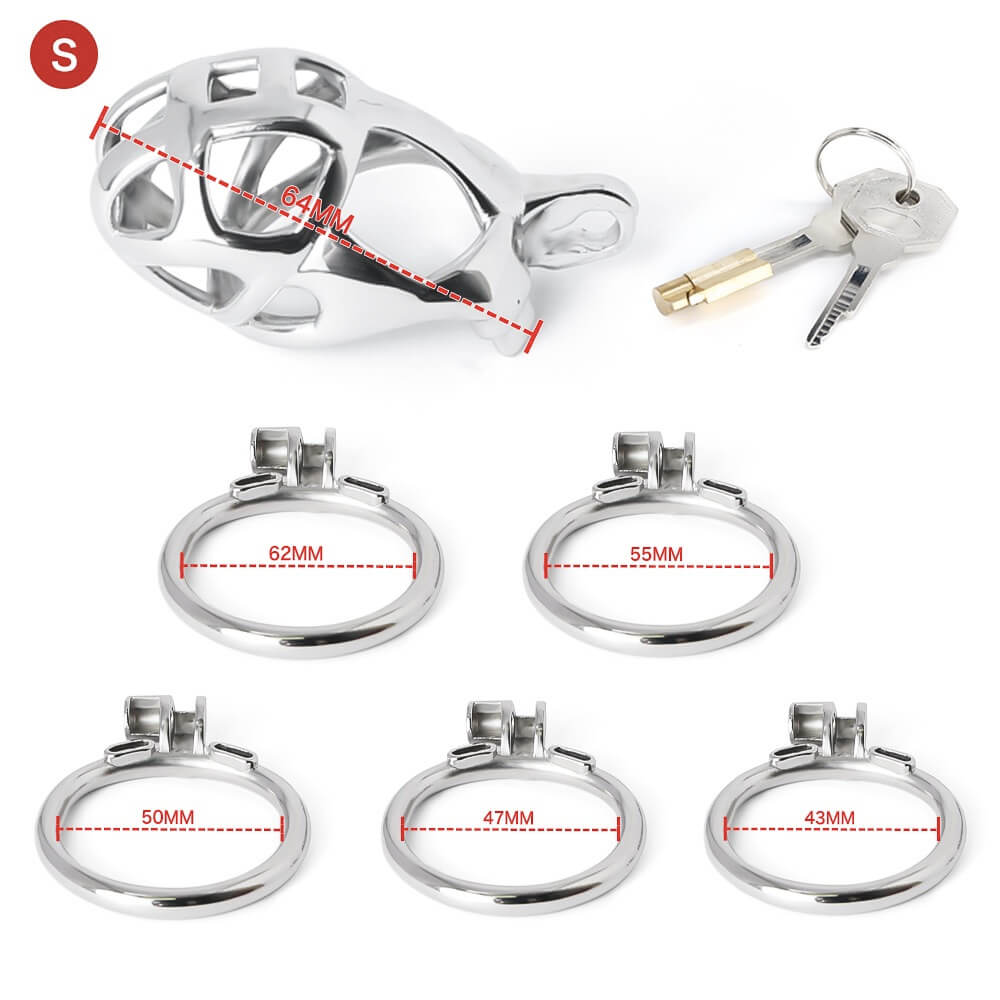 Primary Stainless Steel MAMBA Chastity Cage - Only the Cage