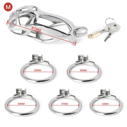 Primary Stainless Steel MAMBA Chastity Cage - Only the Cage