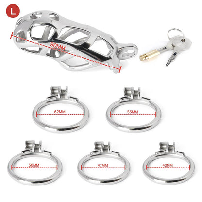 Primary Stainless Steel MAMBA Chastity Cage - Only the Cage