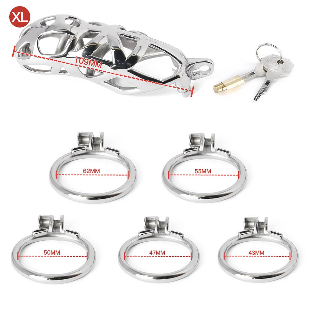 Primary Stainless Steel MAMBA Chastity Cage - Only the Cage