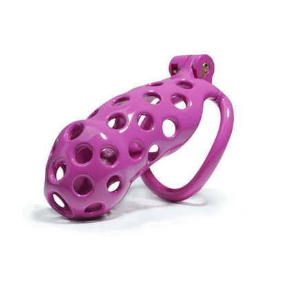 Purple Hole Mamba Chastity Cage Kit 1.77 To 4.13 Inches Long
