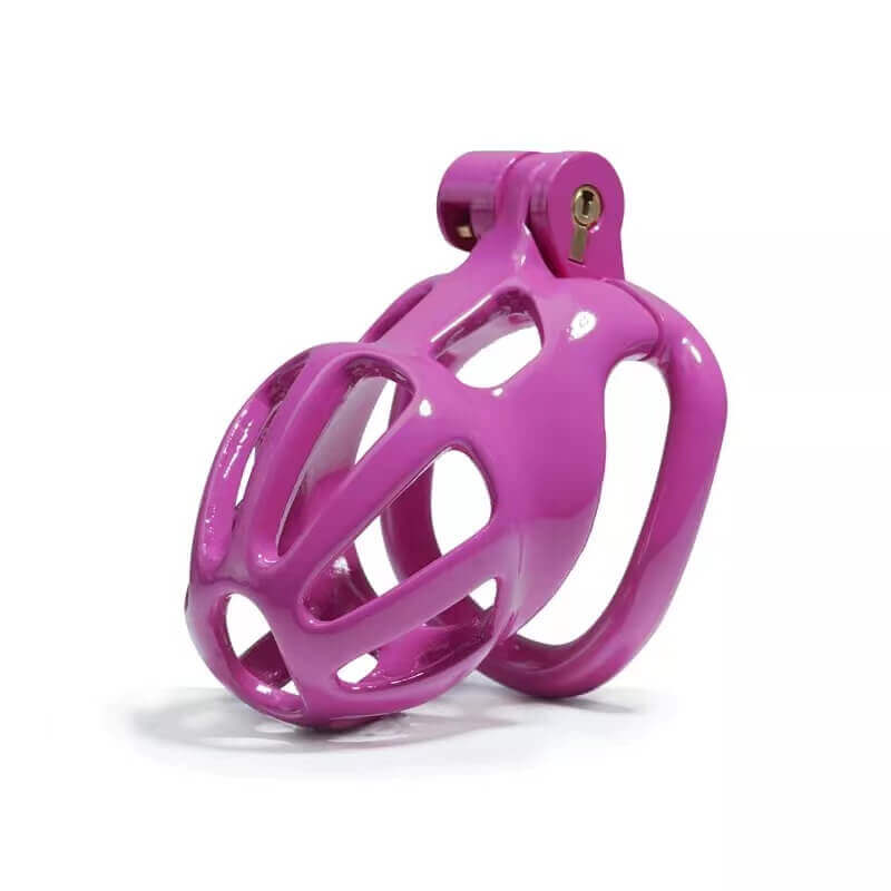 Purple Stripe Mamba Chastity Cage Kit 1.77 To 4.13 Inches Long