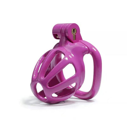 Purple Stripe Mamba Chastity Cage Kit 1.77 To 4.13 Inches Long