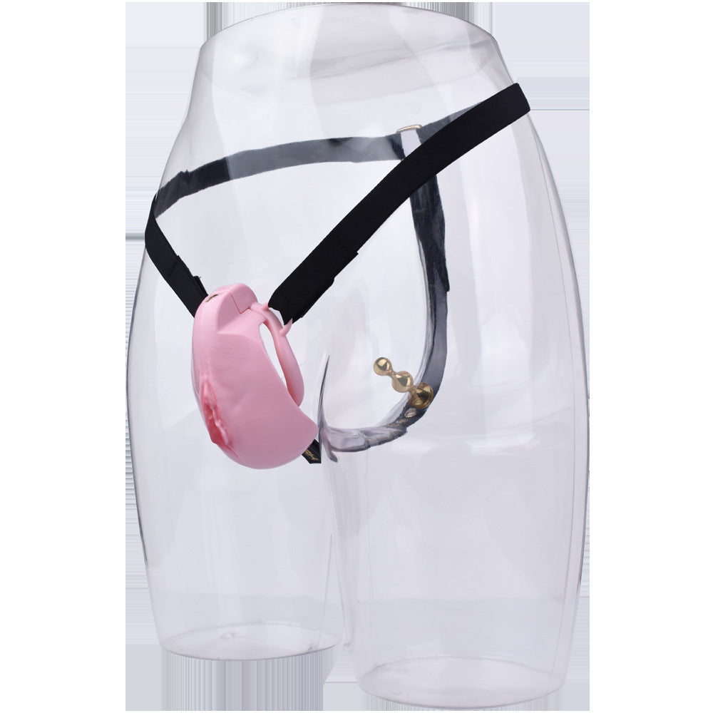 Pussy Chastity Cage With Wearable Butt Plug