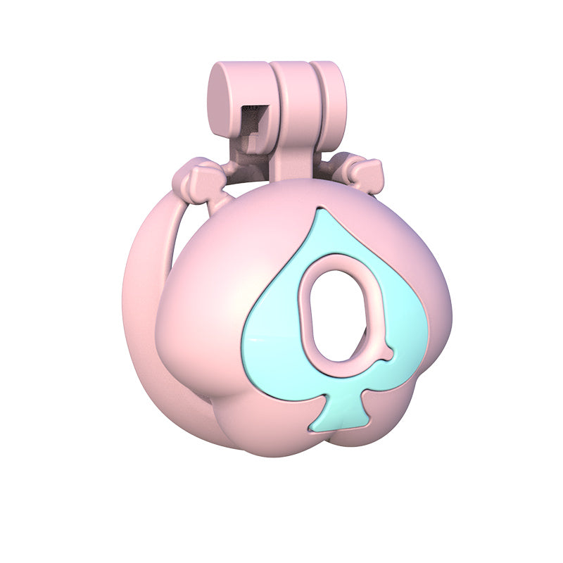 Q Peach Chastity Cage