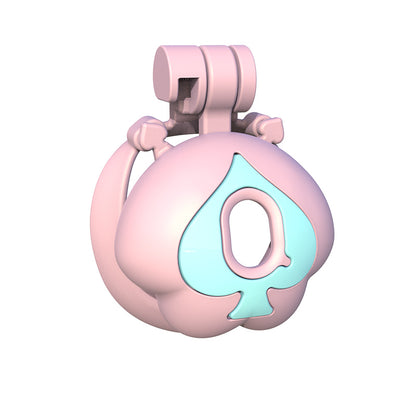 Q Peach Chastity Cage