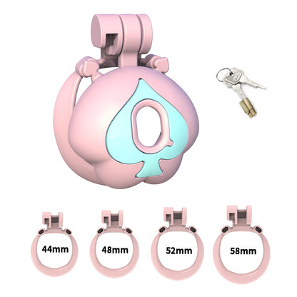 Q Peach Chastity Cage