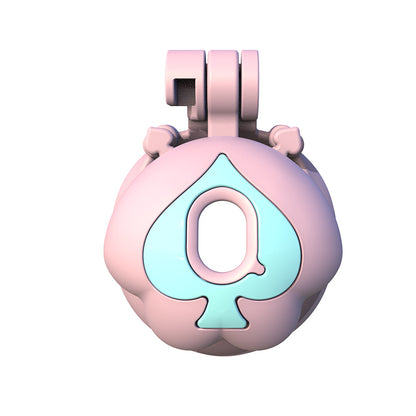 Q Peach Chastity Cage