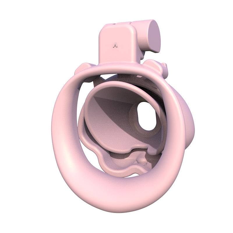 Q Peach Chastity Cage
