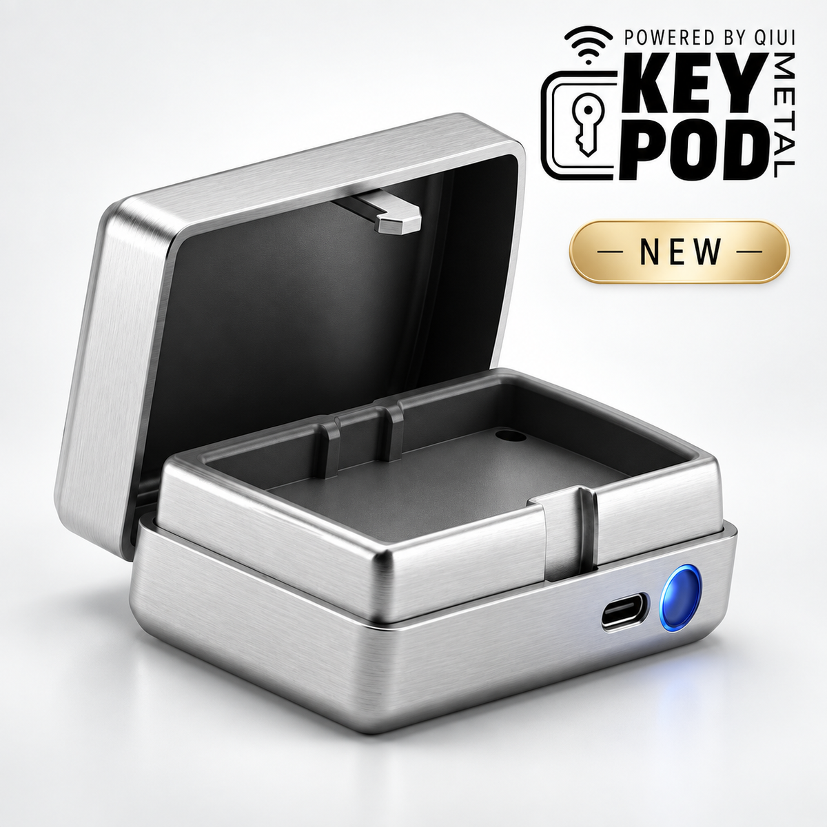 App-Controlled Key Lock Box – Metal Key Pod by QIUI (Pre Sale)