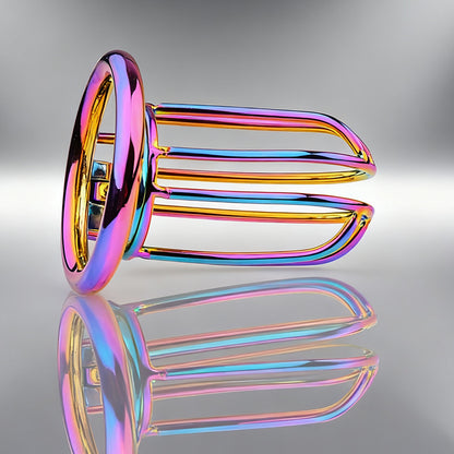 Rainbow Small Banana Chastity Cage