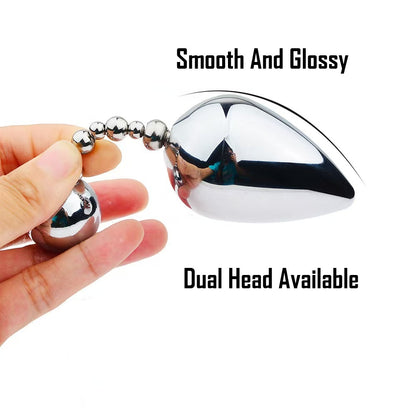 Random Double Headed Metal Anal Plug  3
