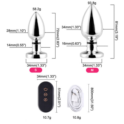 Remote Control Butt Plug  Electric Shock & Vibration