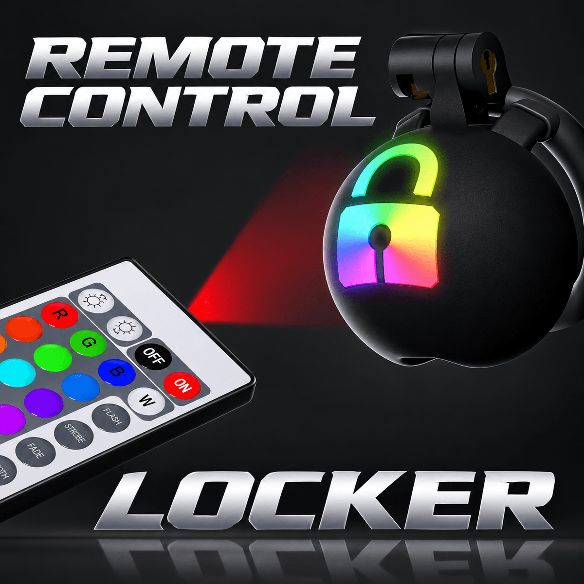 Remote Control Glowing Chastity Cage
