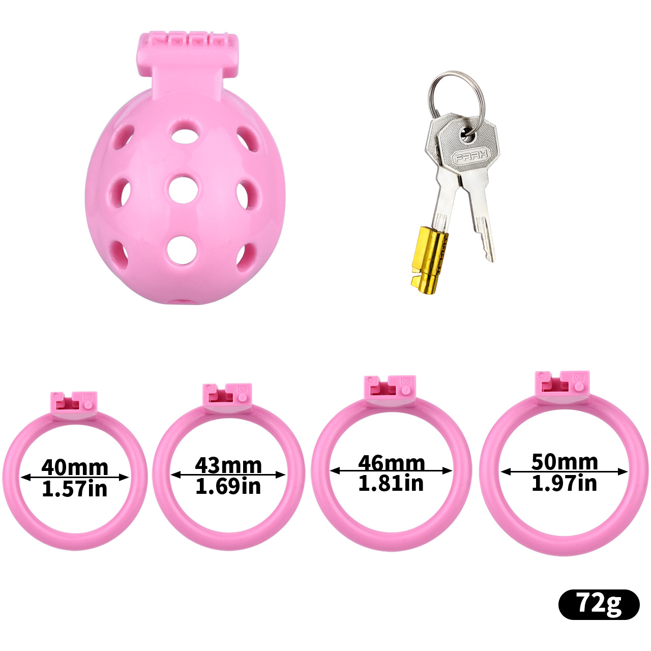 Resin Breathable Male Chastity Cage -2