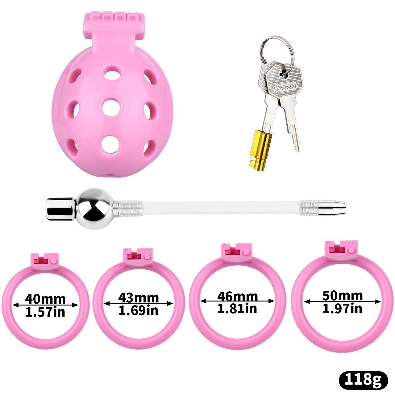 Resin Breathable Male Chastity Cage -6