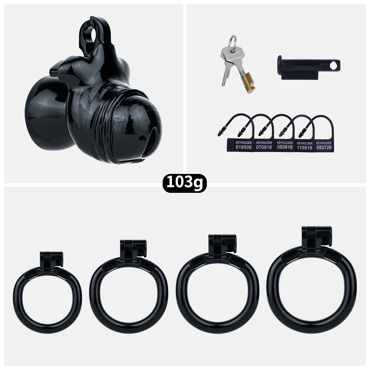 Resin Inverted Chastity Cage