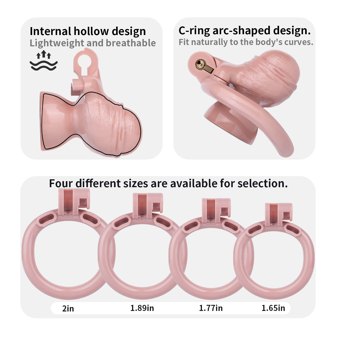 Resin Inverted Chastity Cage