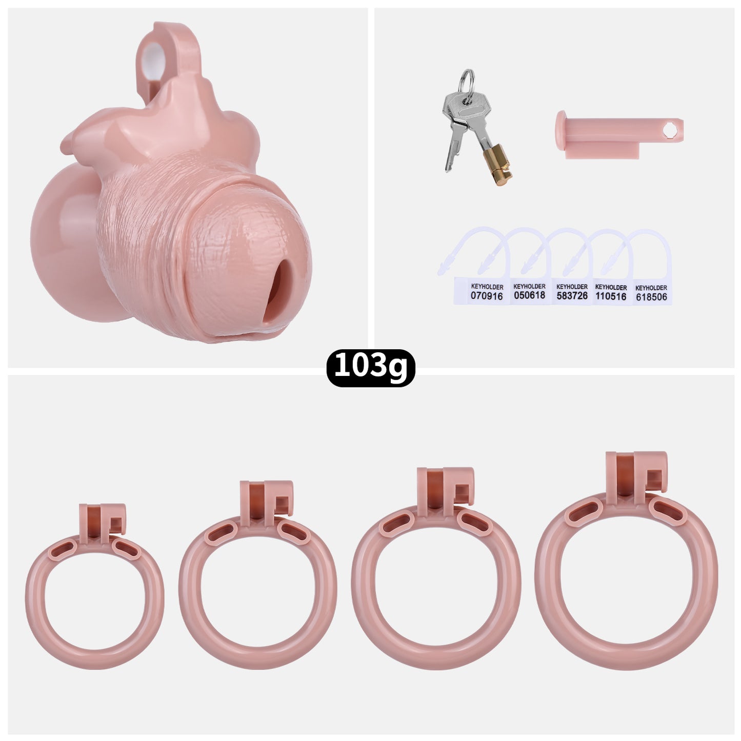 Resin Inverted Chastity Cage