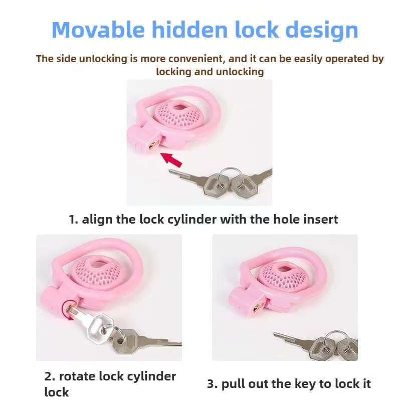 3D 4Rings Super Small Reticular BDSM Chastity Cage