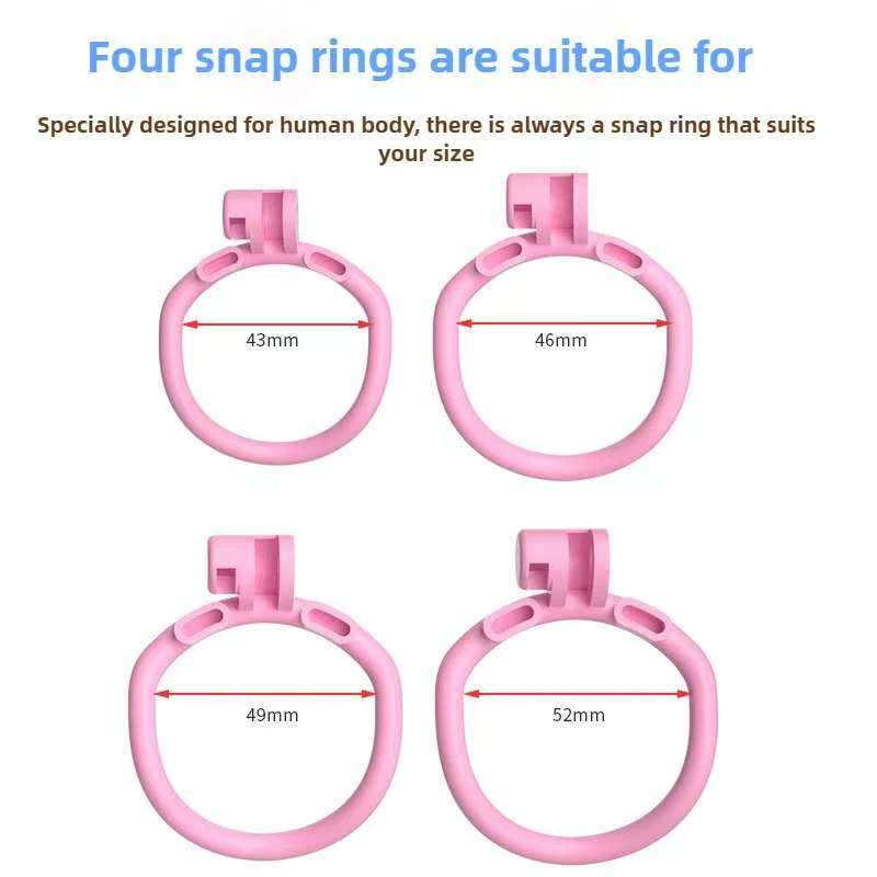 3D 4Rings Super Small Reticular BDSM Chastity Cage