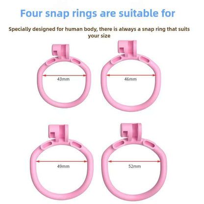 3D 4Rings Super Small Reticular BDSM Chastity Cage