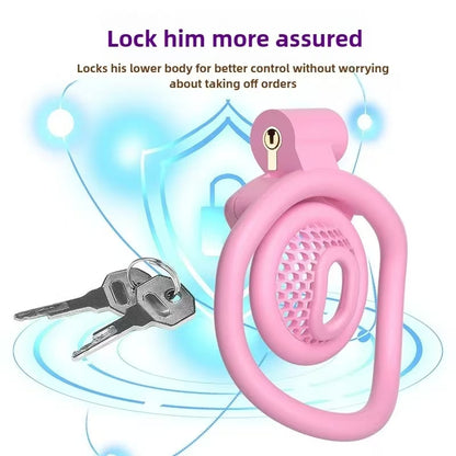 3D 4Rings Super Small Reticular BDSM Chastity Cage