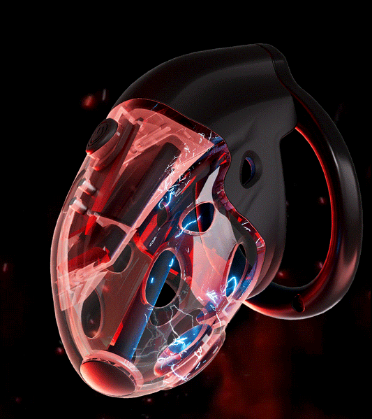 Lockink Telescopic Electric Shock Chastity Cage
