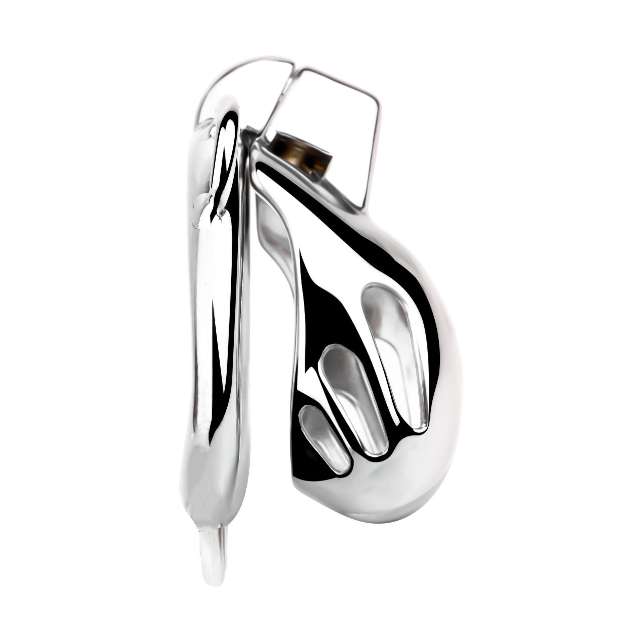Short Smooth Stainless Steel Mamba Cage with Belt