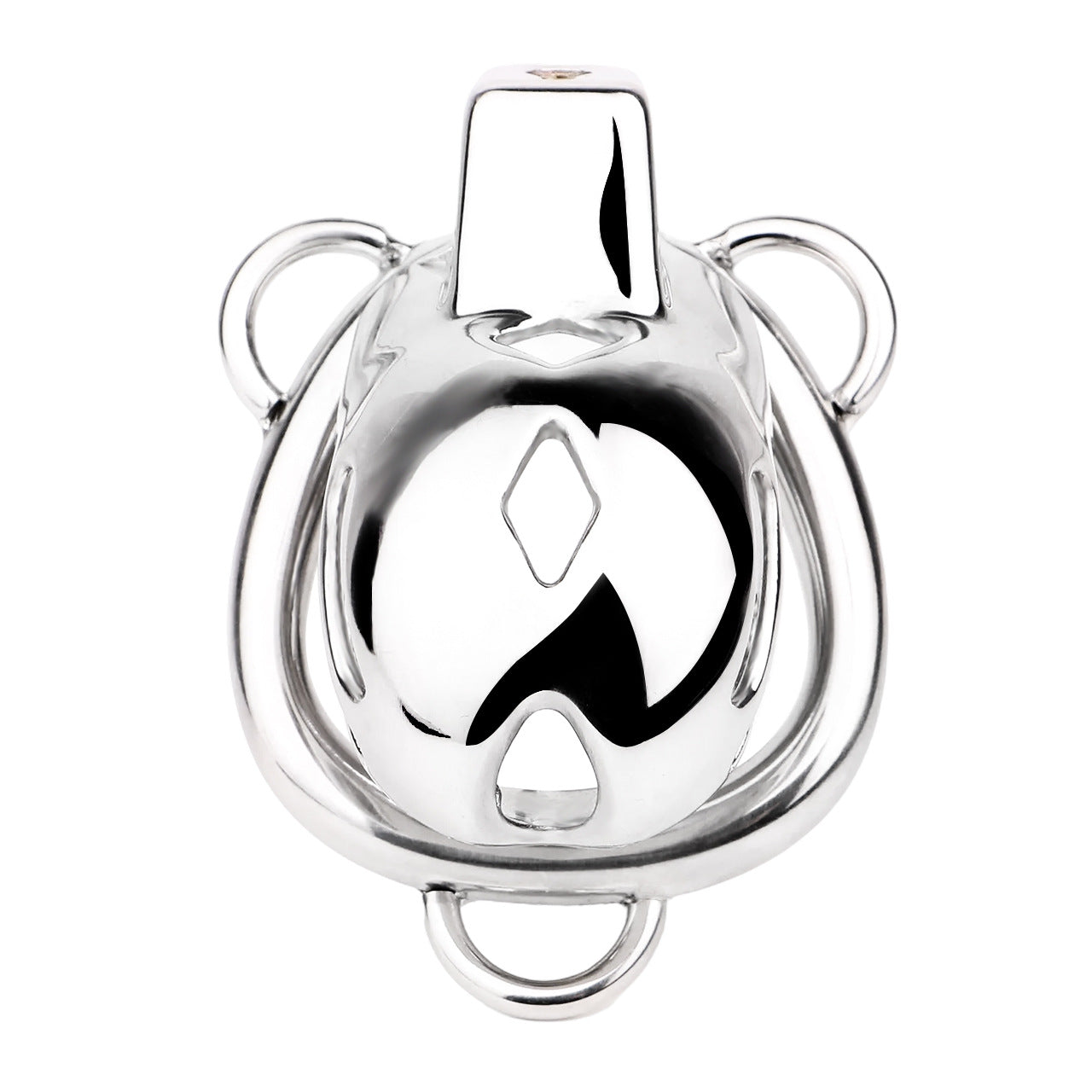 Short Smooth Stainless Steel Mamba Cage with Belt