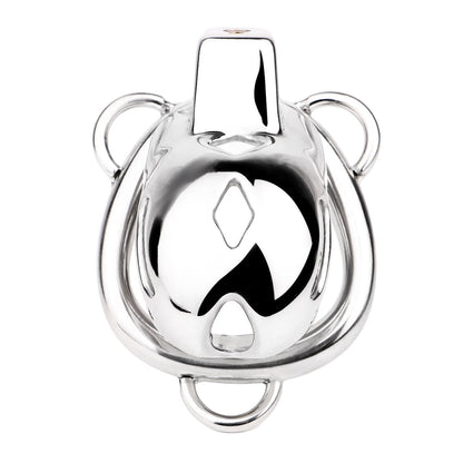 Short Smooth Stainless Steel Mamba Cage with Belt