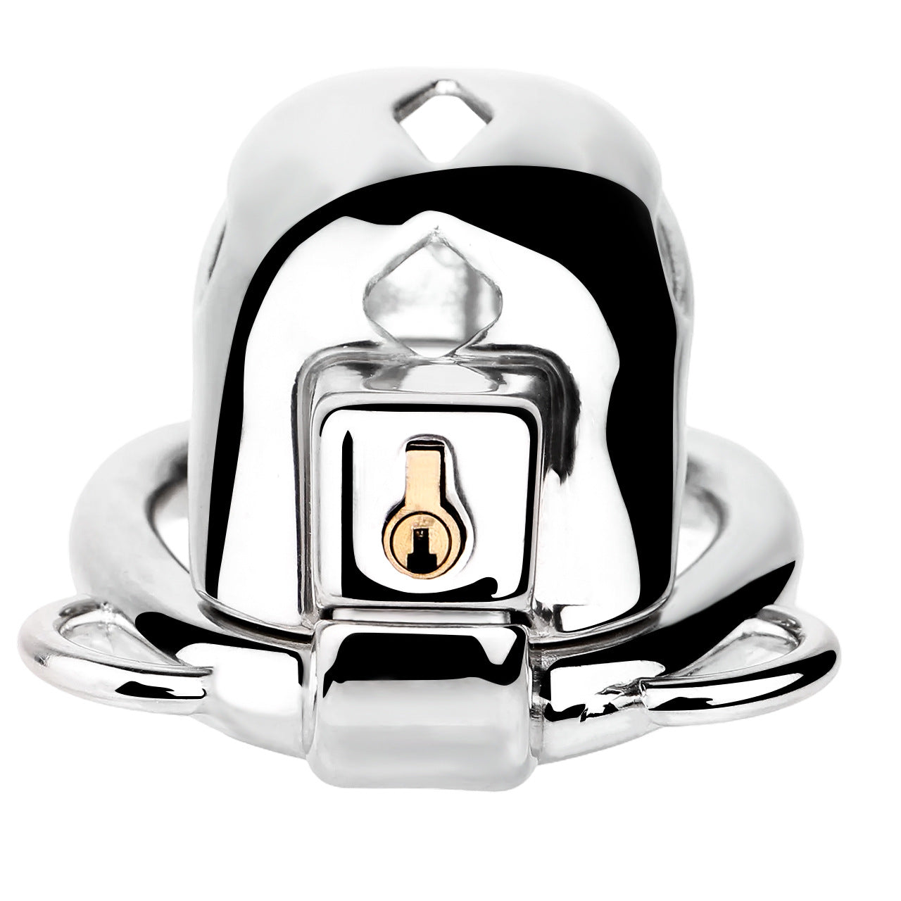 Short Smooth Stainless Steel Mamba Cage with Belt